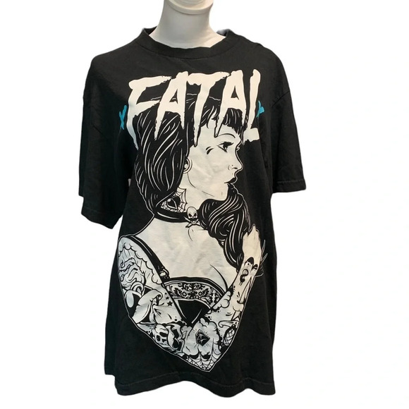 Fatal Clothing women's size medium black t-shirt - Picture 2 of 5